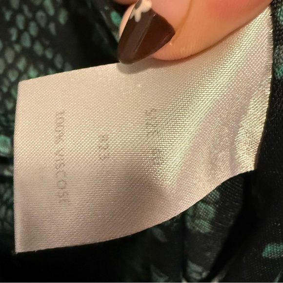 Atlein Green and Black Snake Skin Print Dress, size 40 - Picture 5 of 9